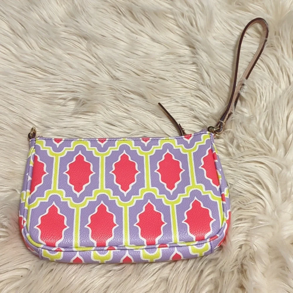 Kate Spade Cabana Tile Linet Multicolor Wristlet Bag - Picture 2 of 5